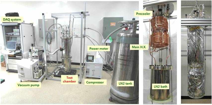 네온 냉각 시스템(저압) 성능시험 장치 사진