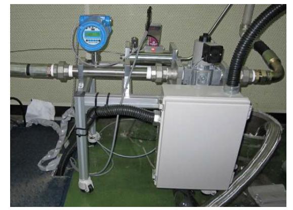 천연가스/N2 공급량 및 희석비 제어를 위해 사용한 MFC 및 Flowmeter