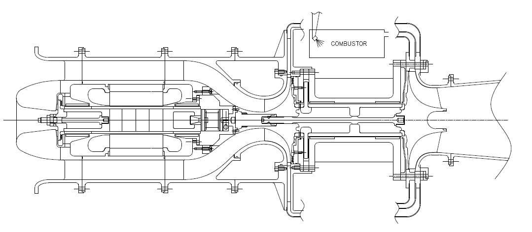 KIMM 120kW급 MGT의 Layout (47500 rpm)