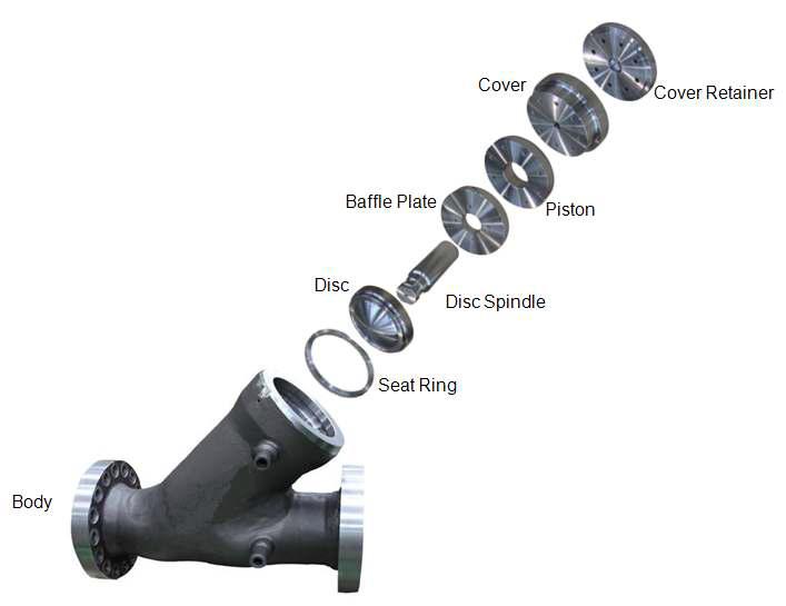고온용 역지밸브 시작품 조립도