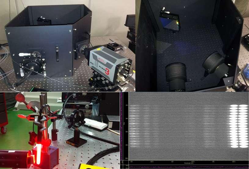 200mm, F/2.0 렌즈를 가진 K분광기와 Ne lamp 측정 결과