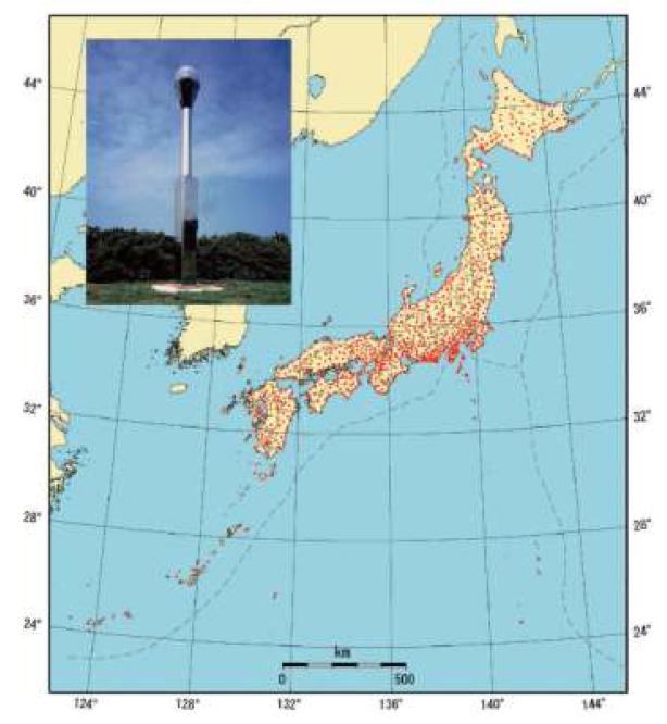 일본 GEONET 관측망