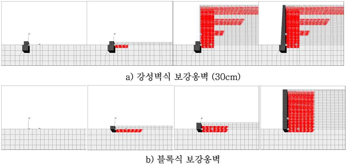 보강옹벽 시공 순서