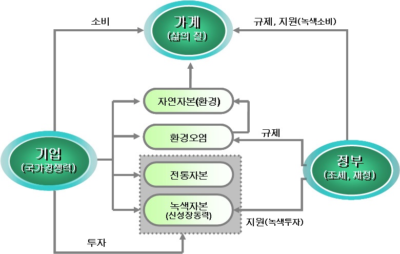 [그림 Ⅱ-1] 녹색성장을 위한 조세․재정 체계의 설계 :규제(penalty)와 지원(incentive)의 병행