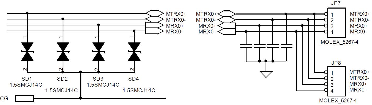 RS422 통신 Line Bypass Capacitor 적용