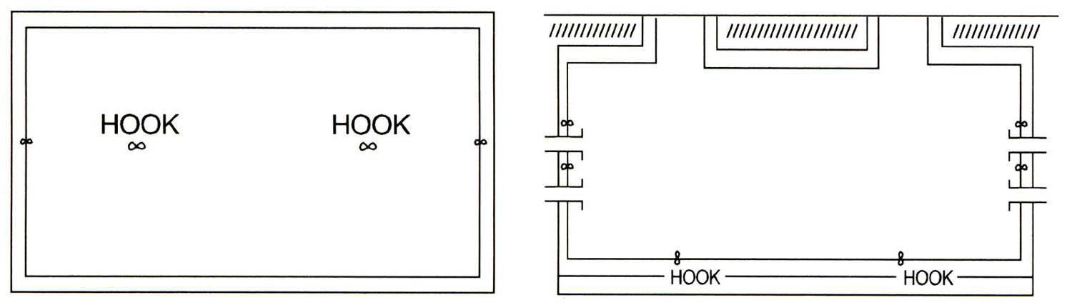 맨홀 내 후크 위치도