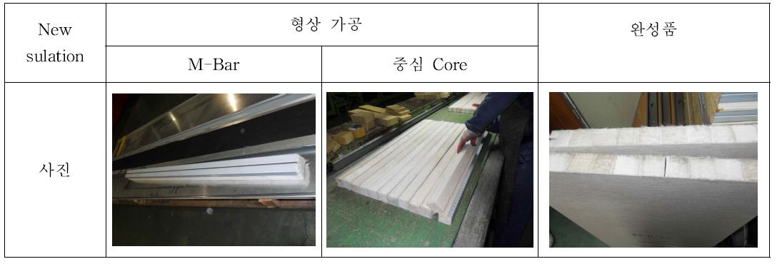 New Insulation의 소재 형상가공