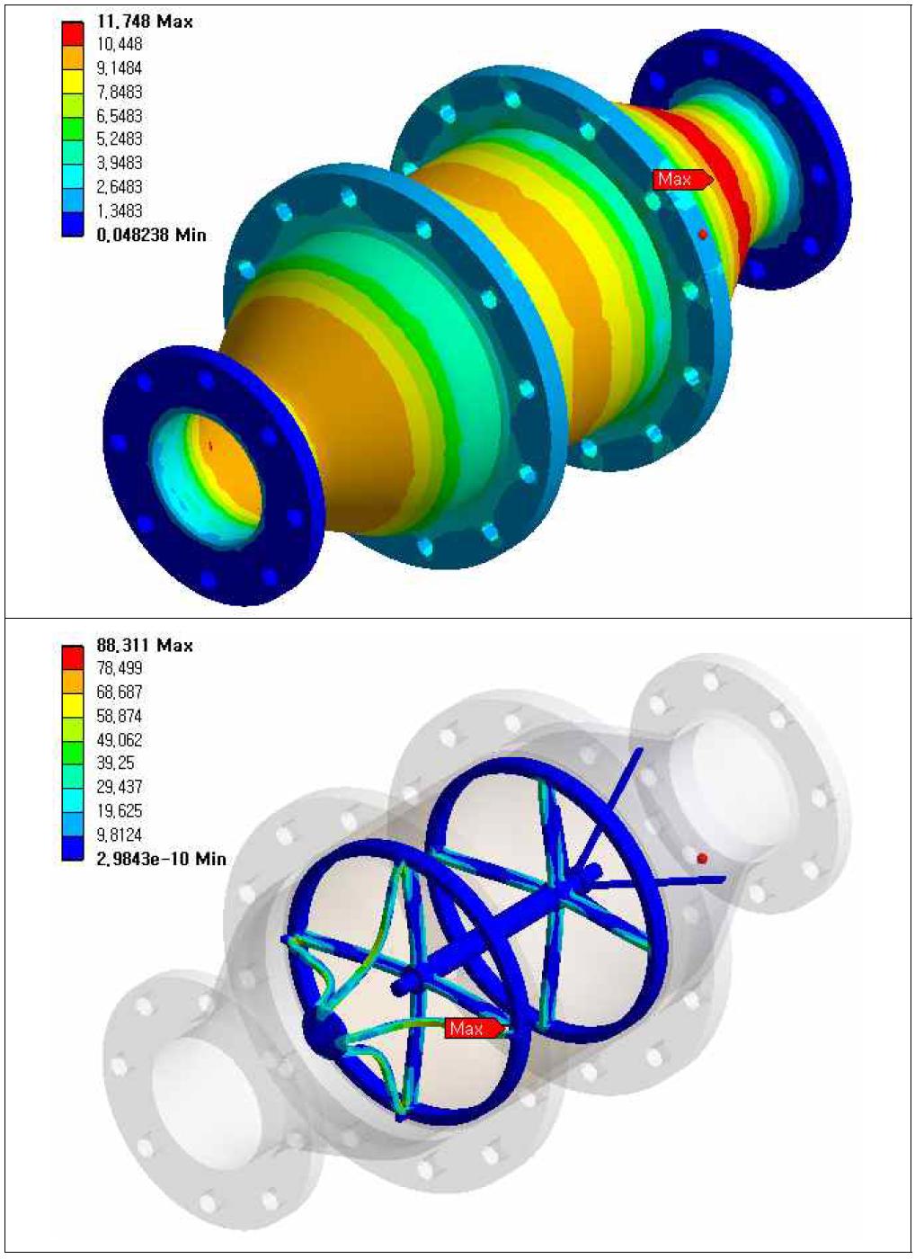 Equivalent stress of Detonation Flame Arrester (case 1)