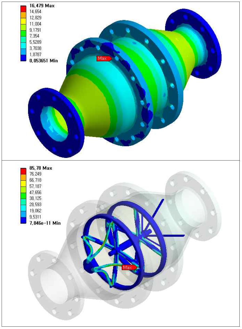 Equivalent stress of Detonation Flame Arrester (case 3)