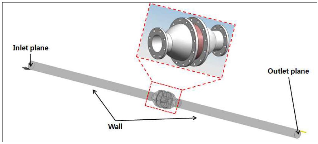 Analysis region and Boundary Condition