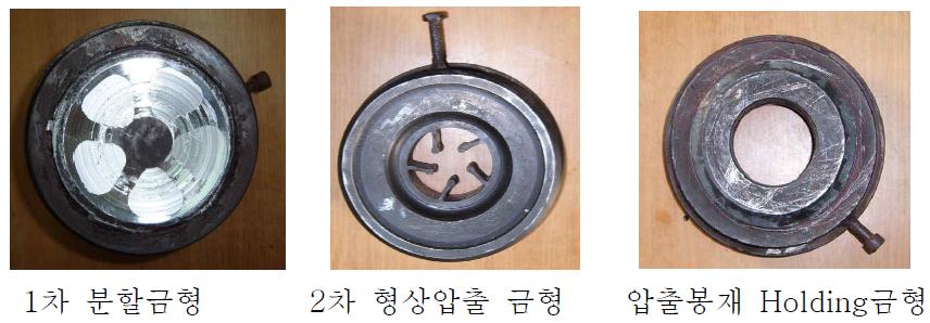 로터 압출봉재 제조를 위한 금형 형상