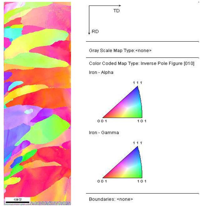 주조 EBSD이미지