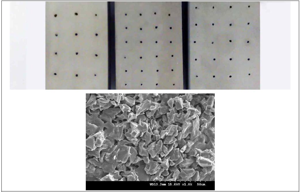 The microcellular SiOC-bonded SiC ceramics sintered at 800℃ for 1 h in N2.