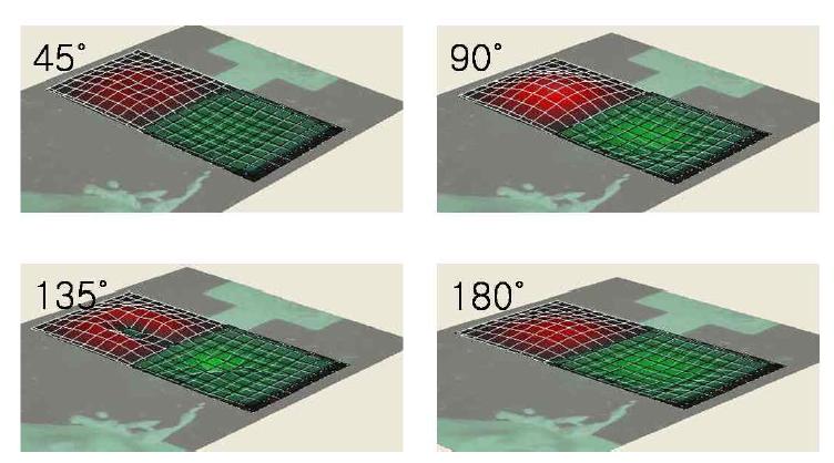 Dynamic actuation of micropump applied various phase differnce