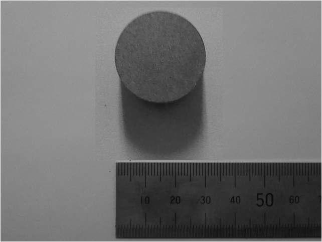 The sample was fabricated by spark plasma sintering.