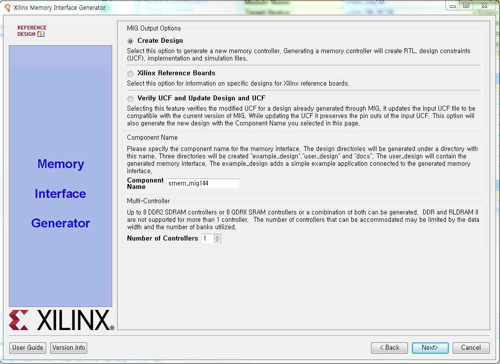 Xilinx Memory Interface Generator Set(2)