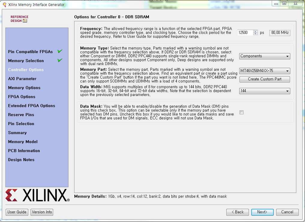 Xilinx Memory Interface Generator Set(5)