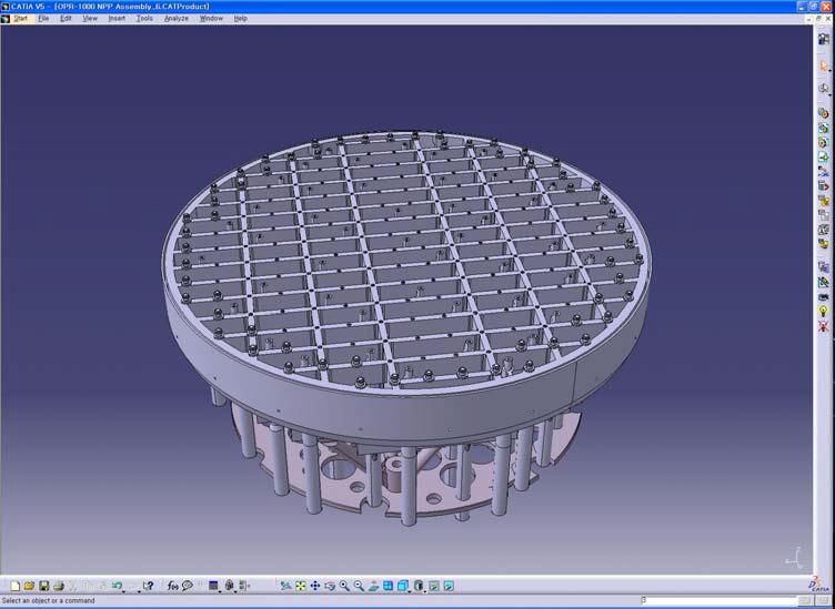 Lower Support Structure & Instrument Nozzle Assembly #1