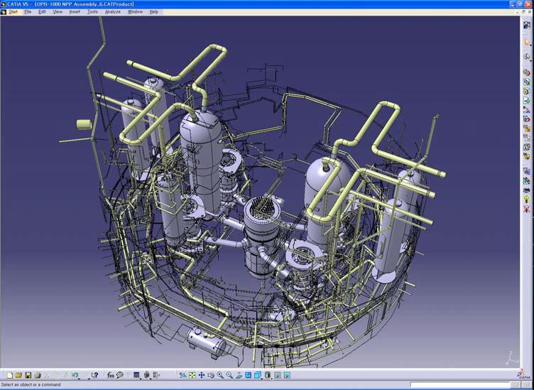 Containment BLDG Piping Plan #1(with Equipment)