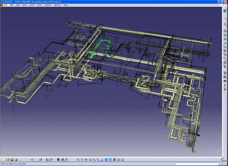 Primary Auxiliary BLDG Piping Plan #3(321-322)