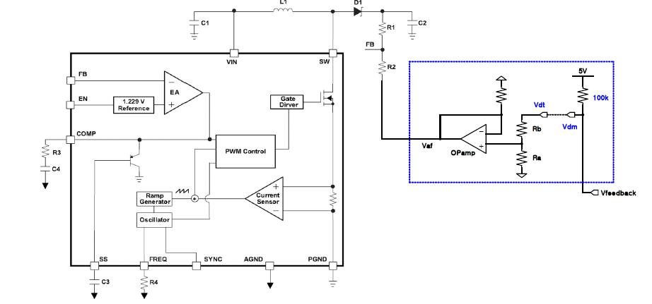 Auto-feedback test circuit