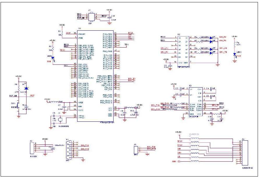 128 division white type BLU control board 회로도