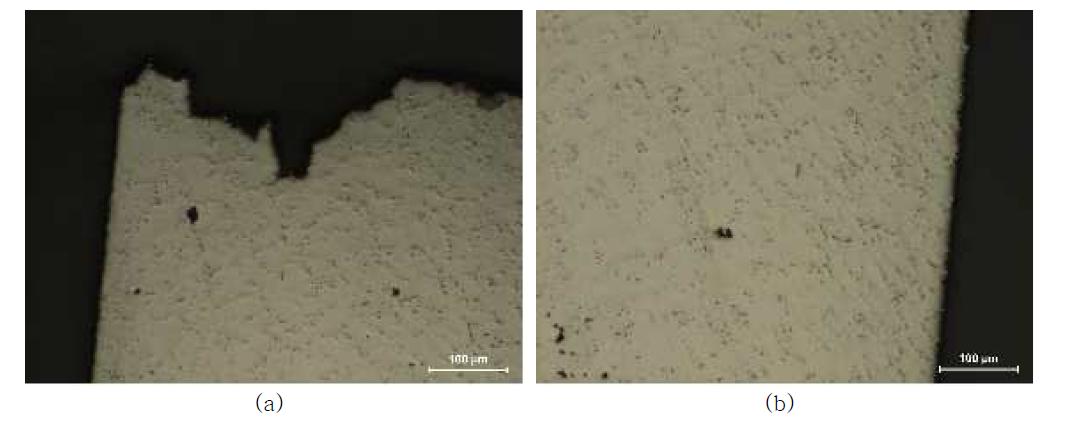 Micrographs showing the inner-side of substrate after OP-TMF test