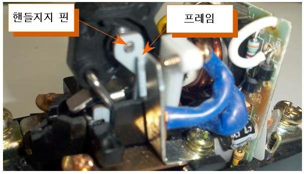 기존제품(프레임 및 핸들지지 핀)