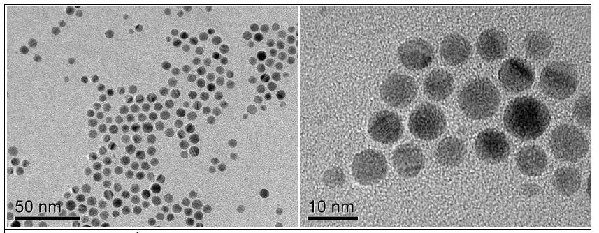 TEM analysis of silver nanoparticle using Brust et. al. method]