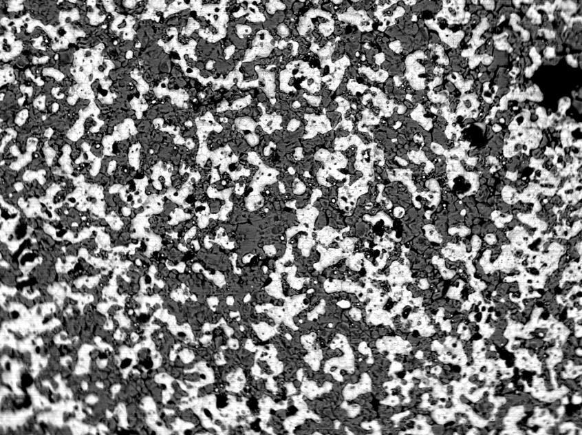 Pd-CZY cermet의 소결 후 BEI(Back-scattered electron micrograph image) 측정.
