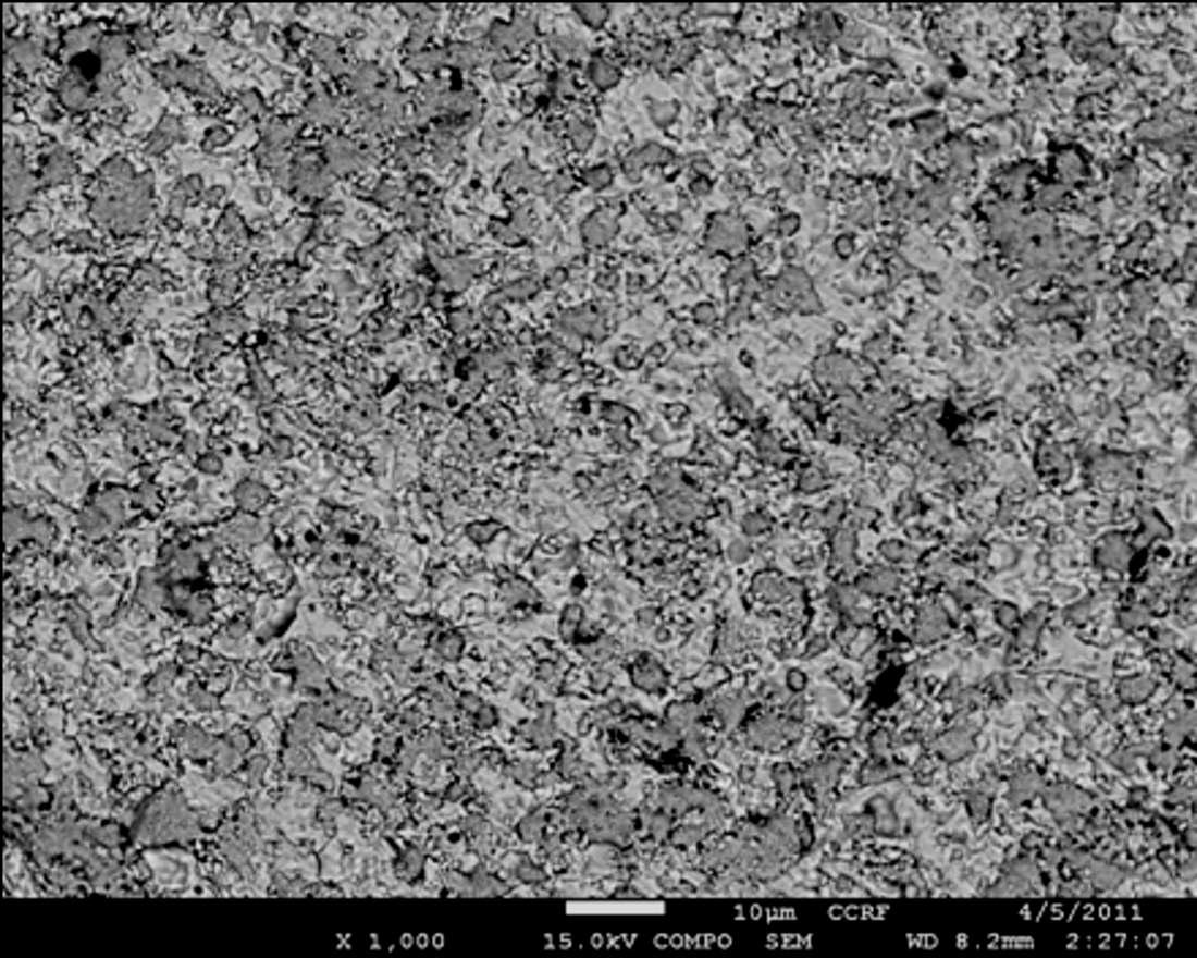 Pd-GDC cermet 소결 후 BEI(Back-scattered electron micrograph image)측정.