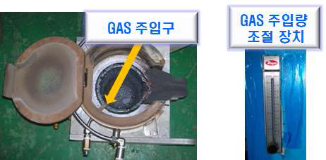 산소 접촉 차단 COVER 및 불활성 GAS 주입 장치