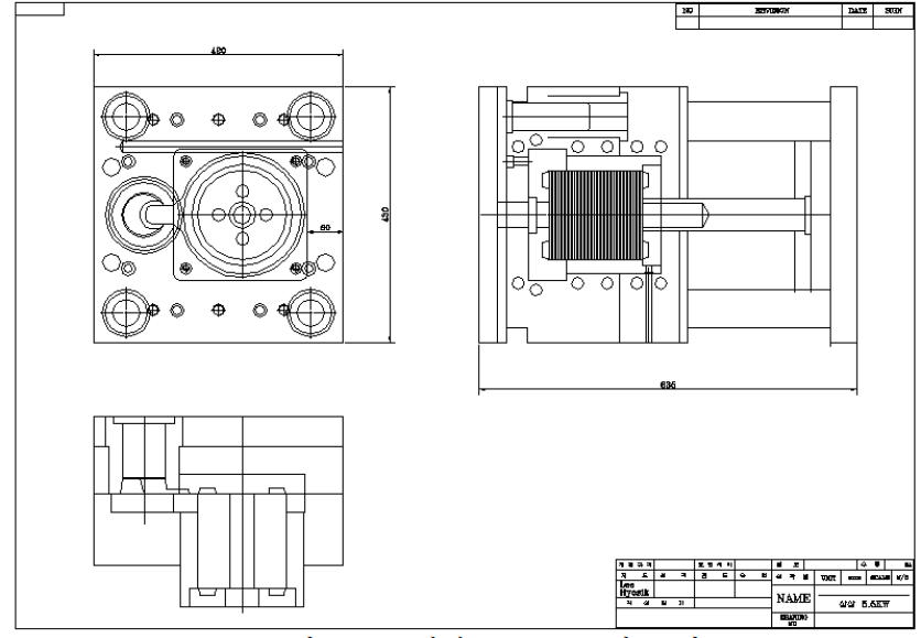 삼상 5.5KW 금형 도면