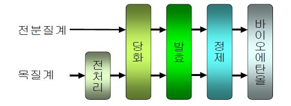 바이오에탄올의 생산과정