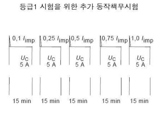 Ⅰ등급시험을 위한 추가 동작 책무시험 시간 흐름도