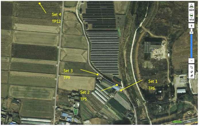 송평태양광 측정장비위치