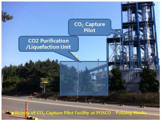 CO2 포집/정제/액화설비 건설 부지