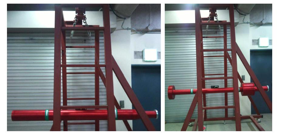 Rotational inertia measurement set-up