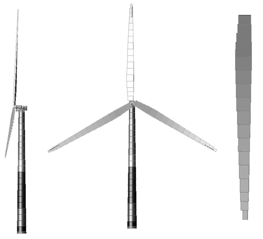 WindHydro 모델 : 날개 및 타워 구조