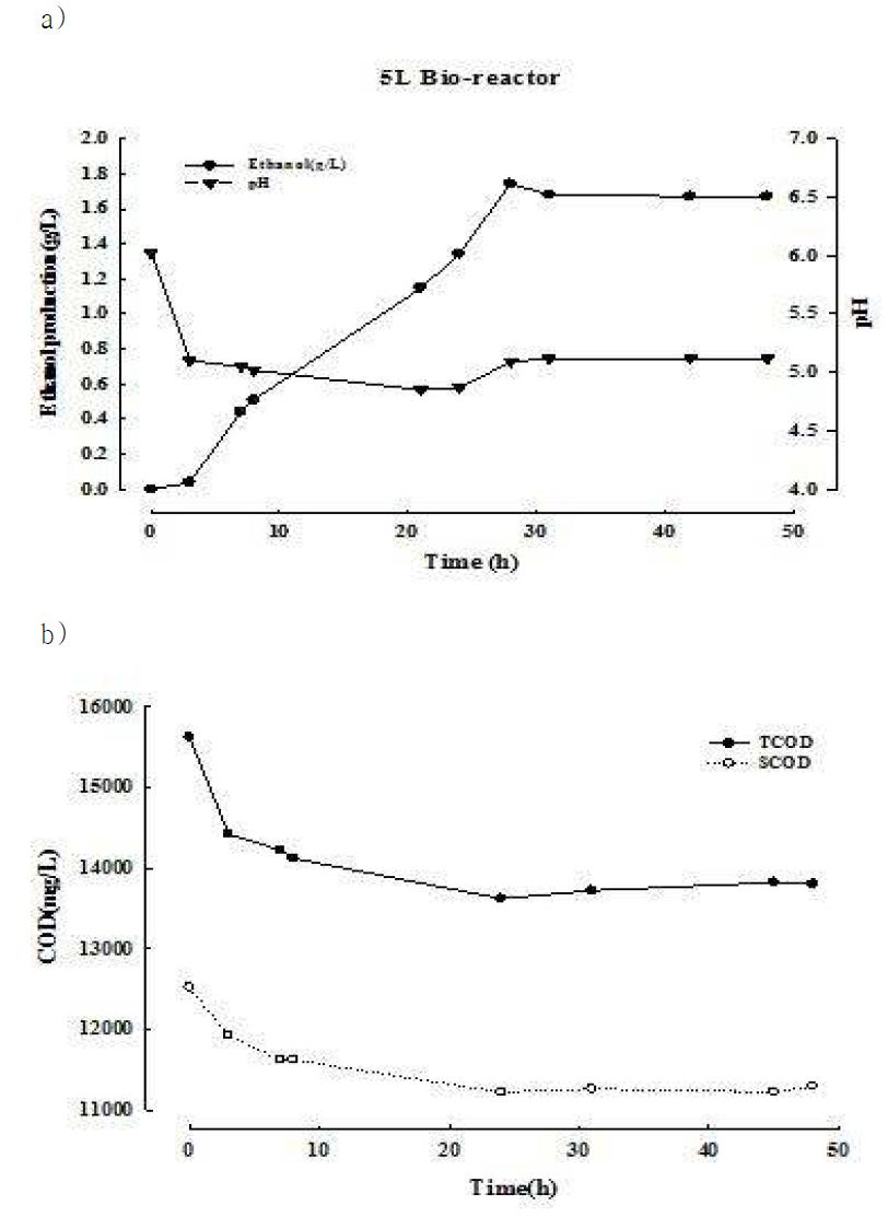 5L bio reactor를 이용한 에탄올 발효