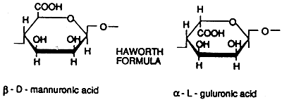 mannuronic acid & guluronic acid