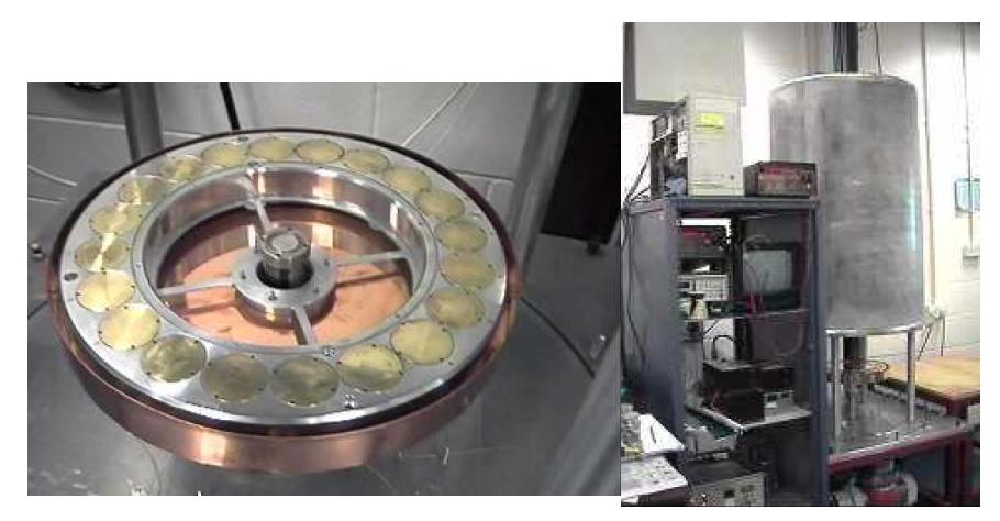 Superconductor bearing(a) and flywheel system(b) in IRC