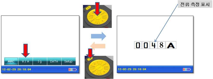 전압/전류 측정 화면