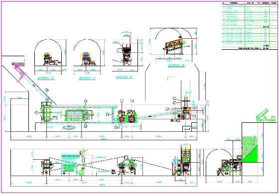 Old crushing system schematic view of NMC molybdenite concentrator.