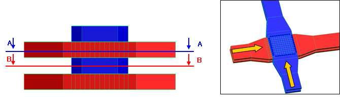 배열회수 Air to Air Cross Flow HXR Unit CFD 해석 모델링