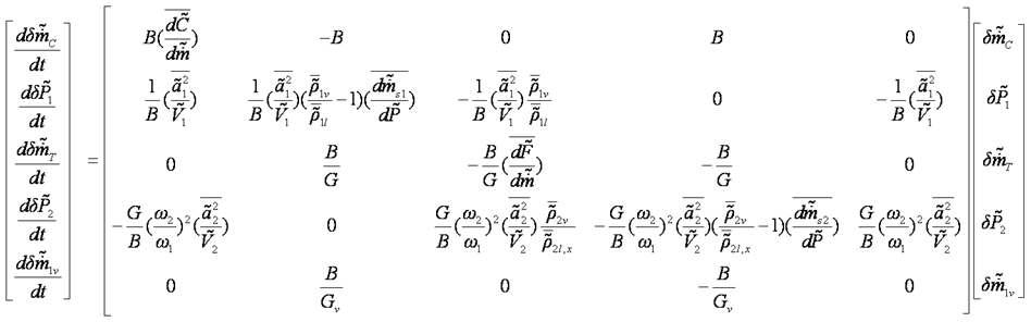 Stability Matrix for Bypass Model