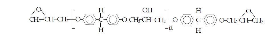 비스페놀 F형 에폭시의 구조