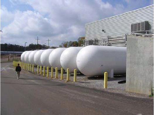 SNS Helium gas storage.