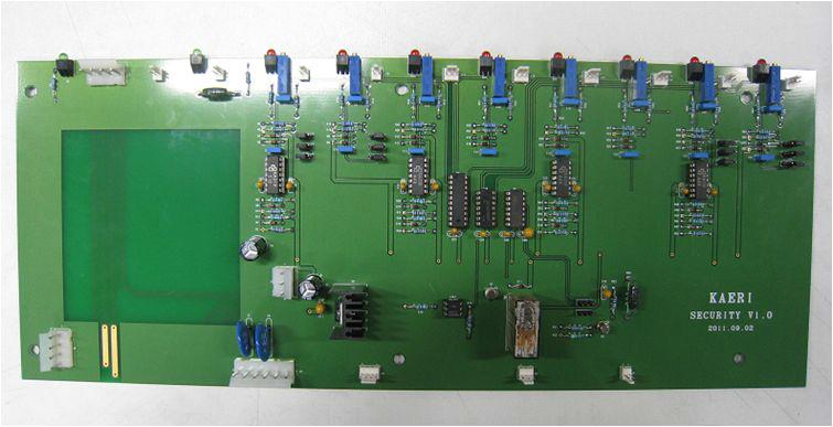 국내에서 제작한 RF interlock PCB 보드