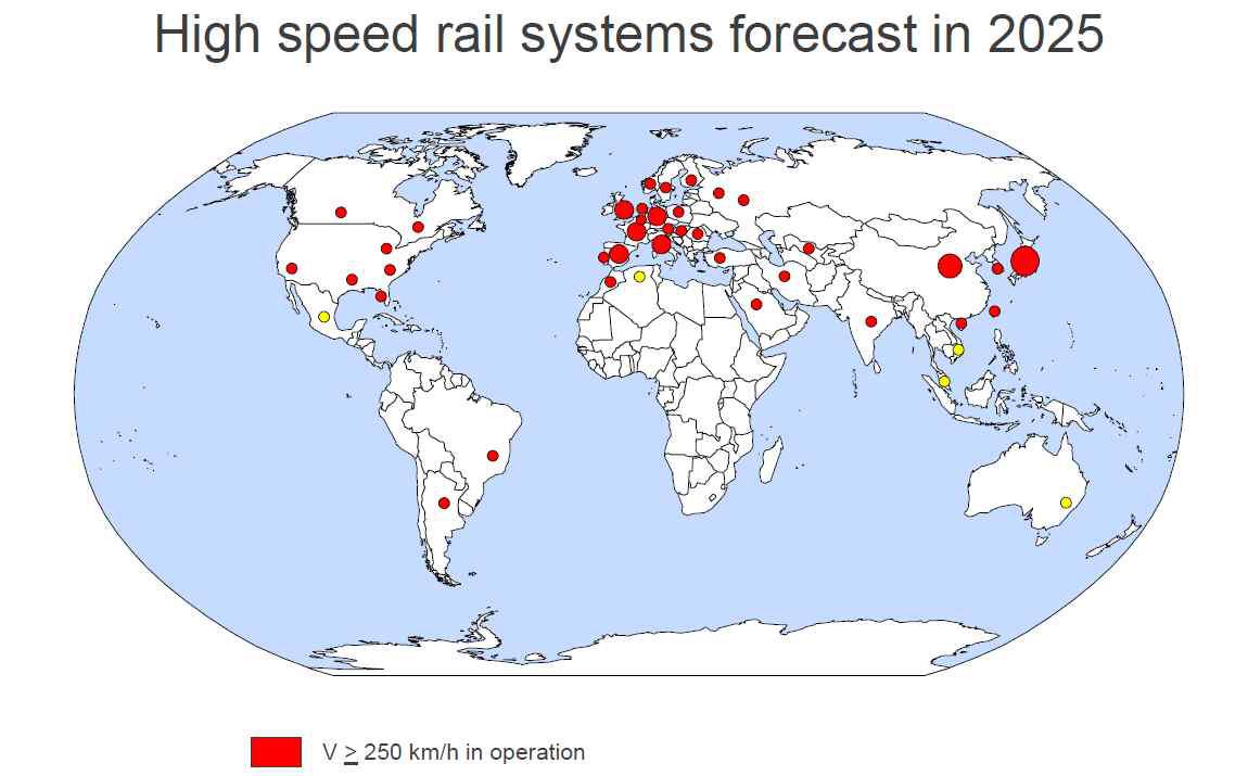전세계 고속철도 시스템 전망 - 2025